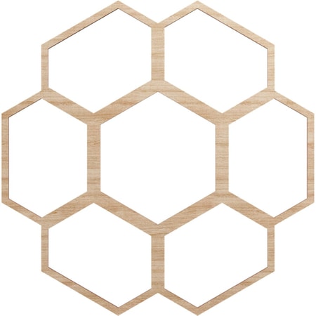 Ekena Millwork Florin Wood Fretwork Pierced Ceiling Medallion, Alder, 22"OD x 7 3/4"ID x 3/8"T CMWP22X22X0375FOAL